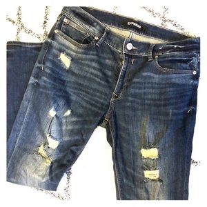 Express Jean / Jeggings (Distressed)